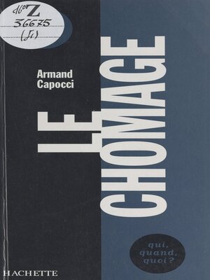 cover image of Le chômage